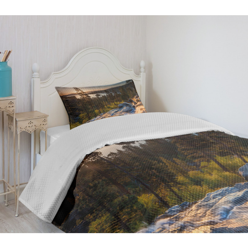 Romantic USA Places Bedspread Set