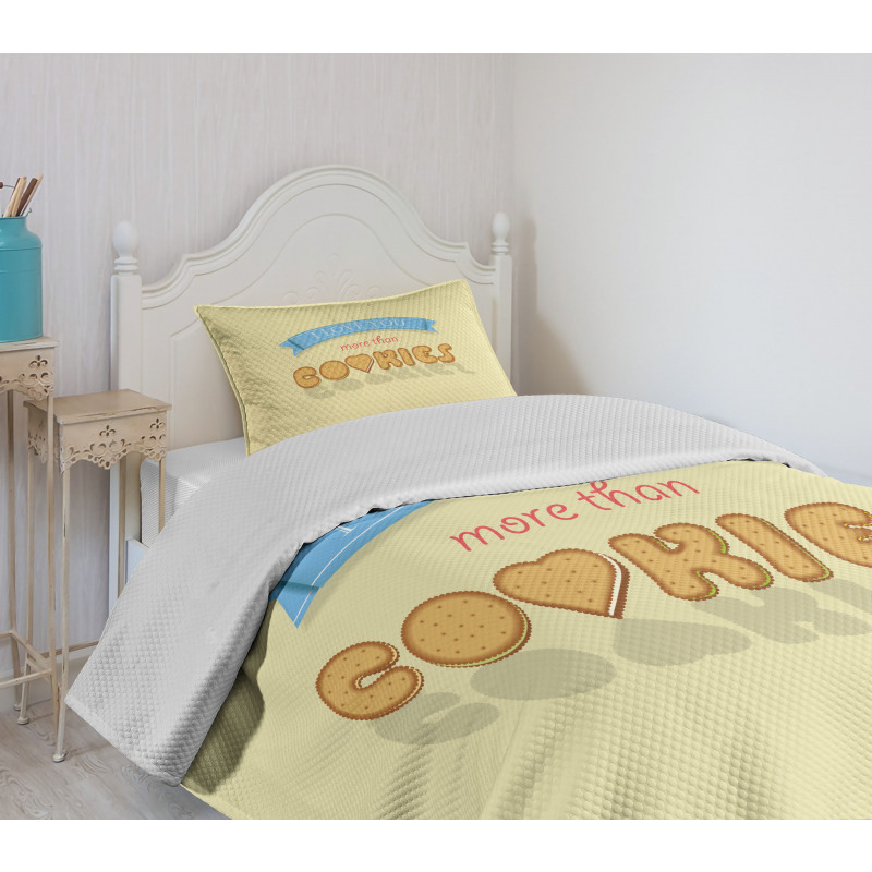 Vanilla Cookies Bedspread Set