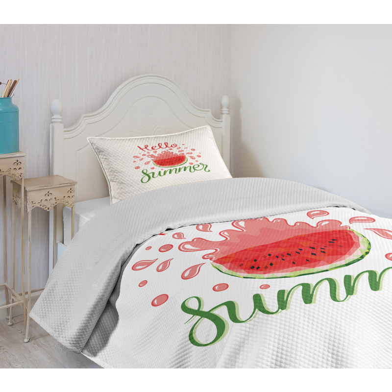 Cartoon Watermelon Bedspread Set