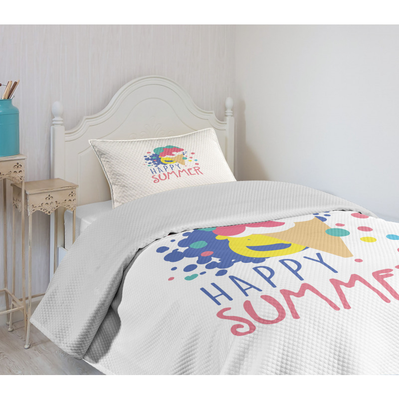 Ice Cream Doodle Bedspread Set