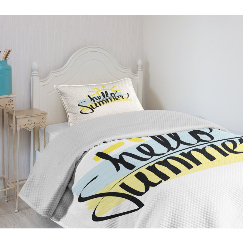 Brush Strokes Art Bedspread Set