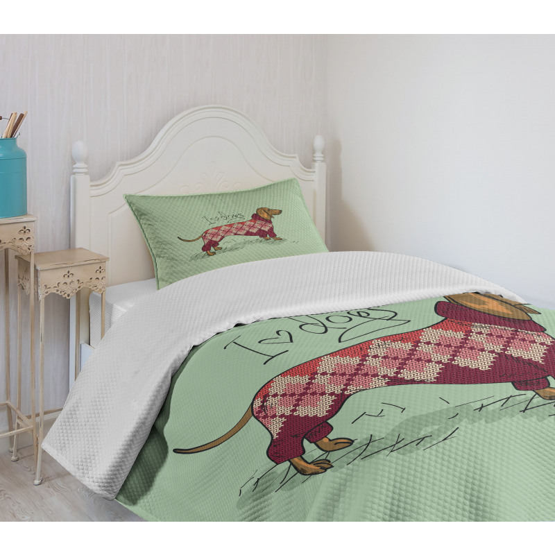 Animal in Clothes Bedspread Set