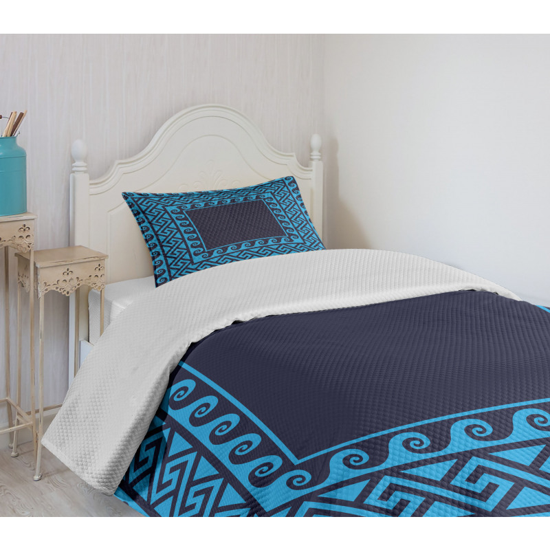 Swirl Waves Hellenic Bedspread Set