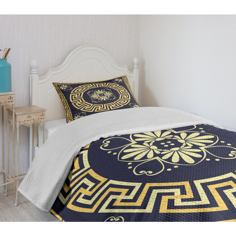 Retro Spring Meander Bedspread Set