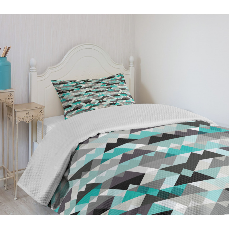 Zig Zag Mosaic Bedspread Set