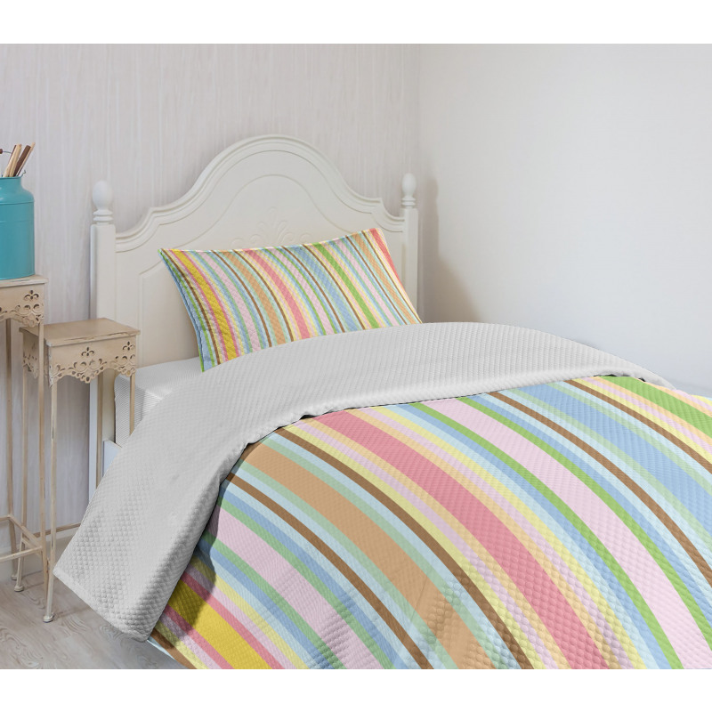 Barcode Pattern Stripes Bedspread Set