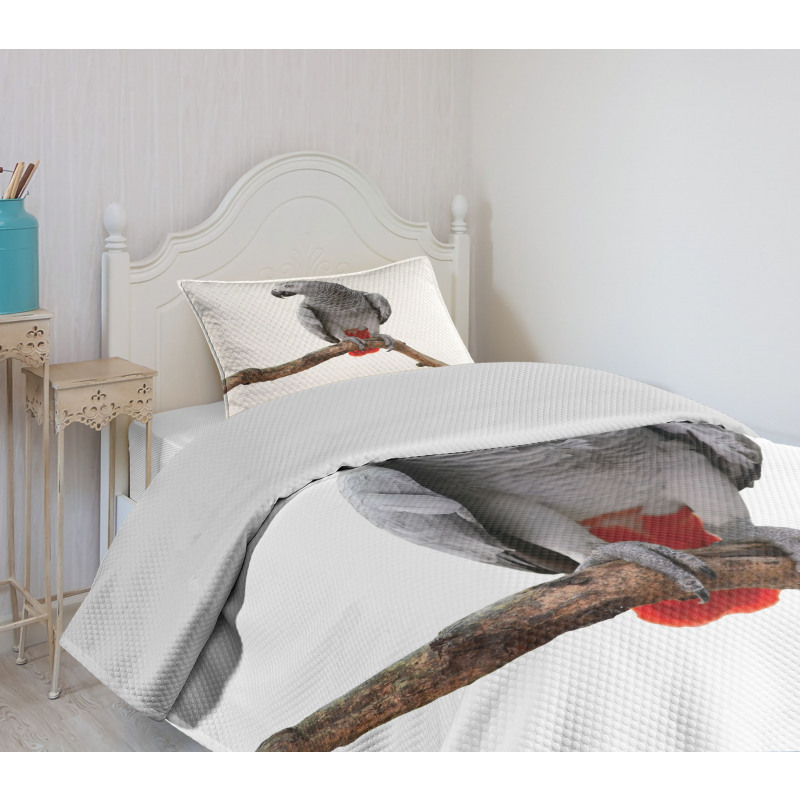 Parrot on a Branch Bedspread Set