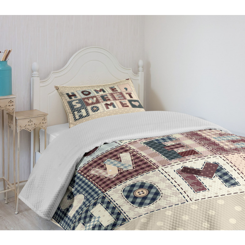 Patchwork Style Bedspread Set