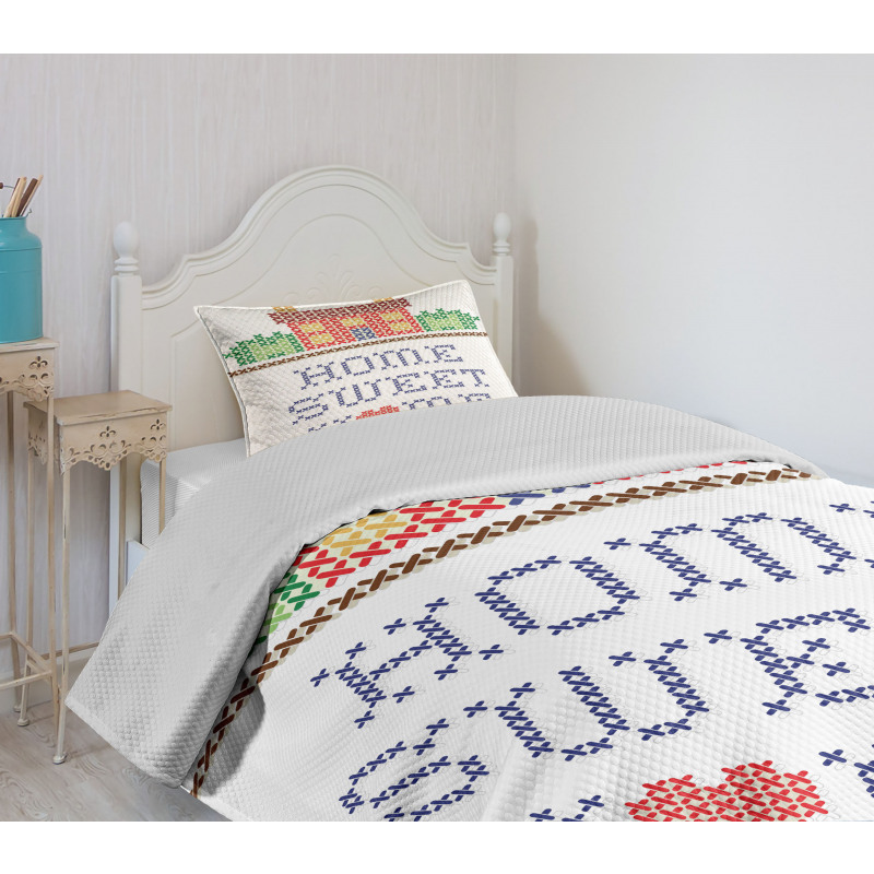 Shape Stitch Bedspread Set