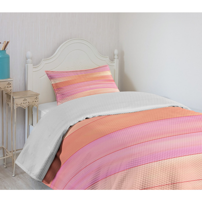 Pastel Lines Bedspread Set