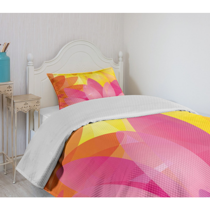 Colorful Flora Bedspread Set