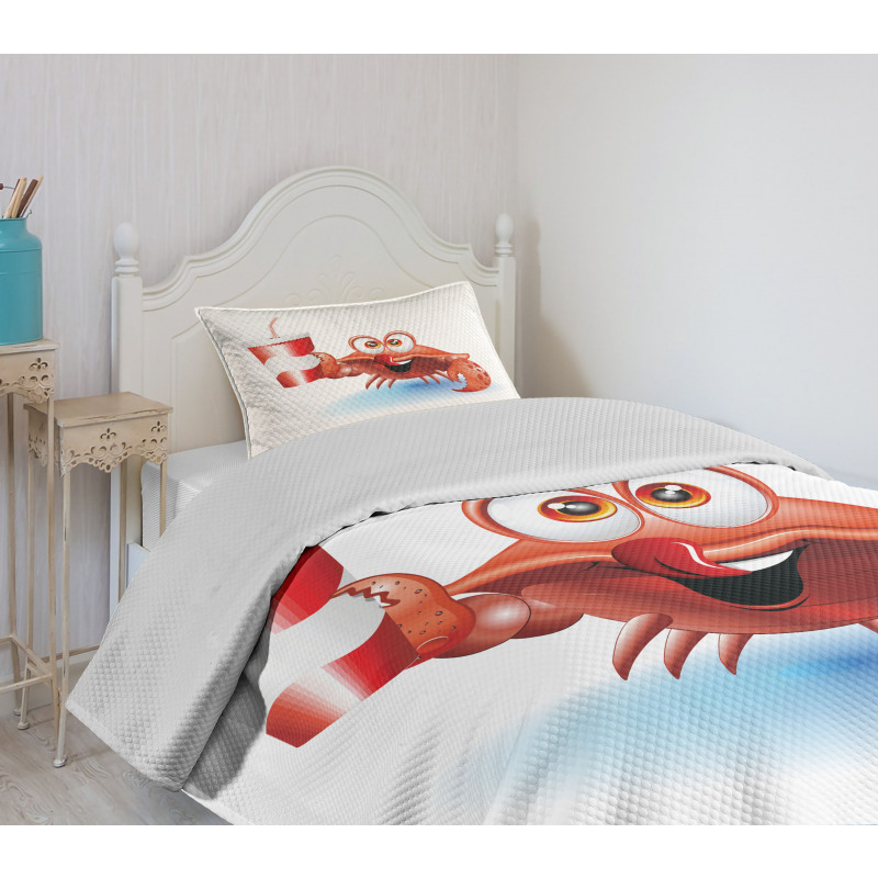 Thirsty Marine Animal Bedspread Set