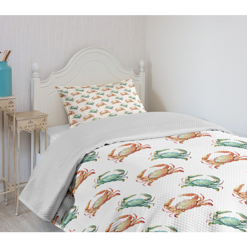 Watercolor Animal Pattern Bedspread Set