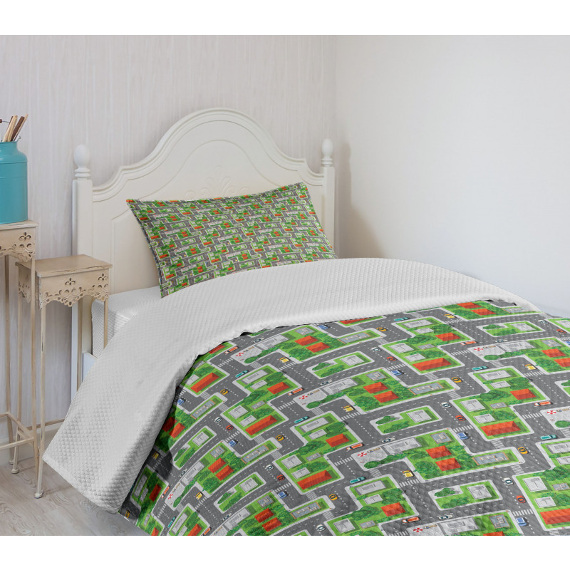 Houses Gardens Bedspread Set