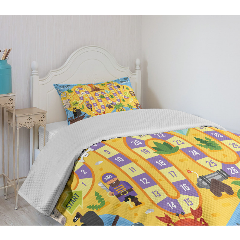 Pirate Treasure Bedspread Set