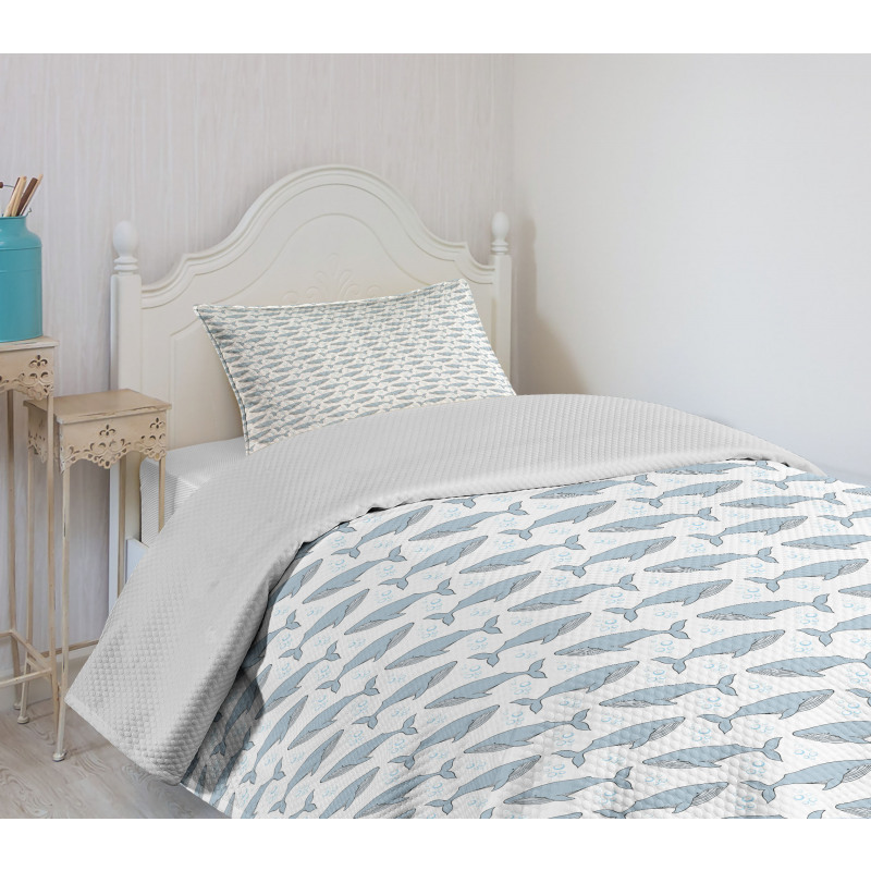 Giants of Aquatic World Bedspread Set