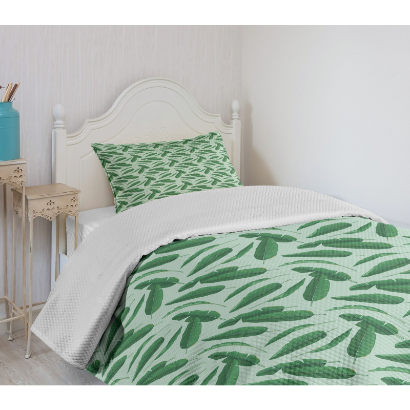 Cartoon Leafage Bedspread Set