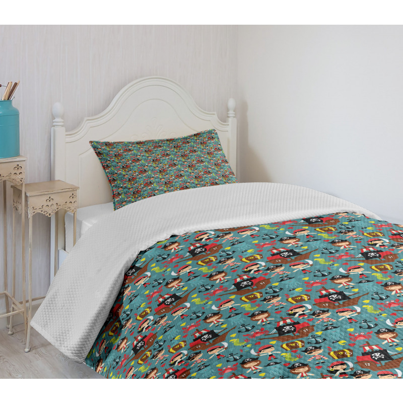 Retro Kids Adventure Bedspread Set