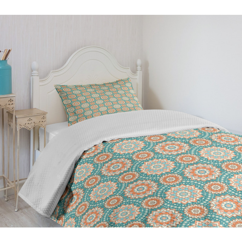 Oriental Mandala Pattern Bedspread Set