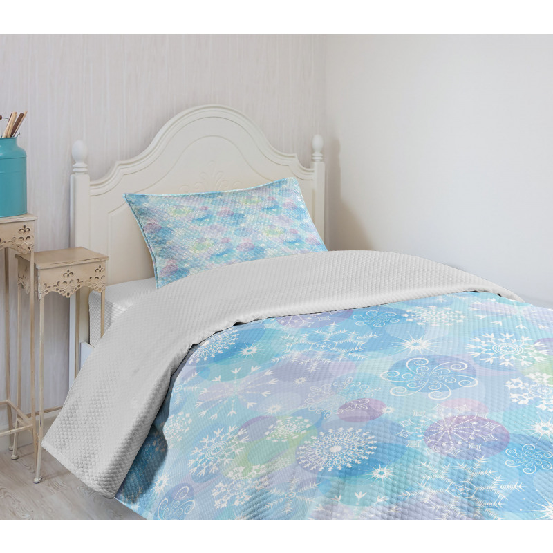 Bokeh Style Circles Bedspread Set