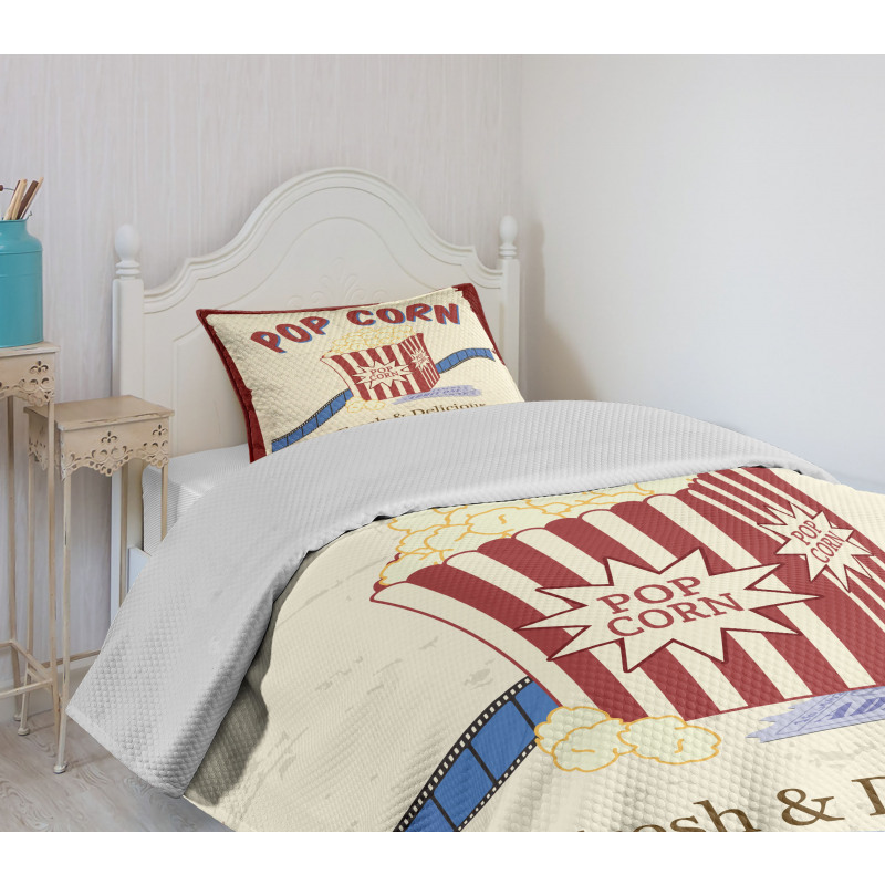 Pop Corn Tickets Bedspread Set