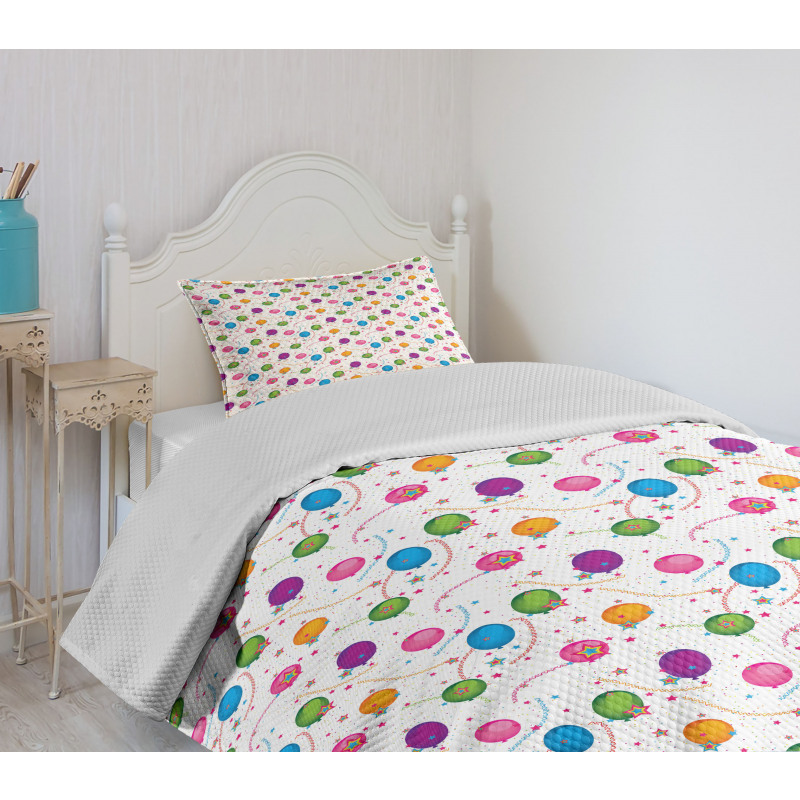 Party Theme Bedspread Set