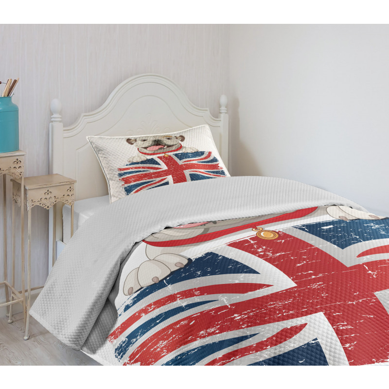 British Dog Bedspread Set