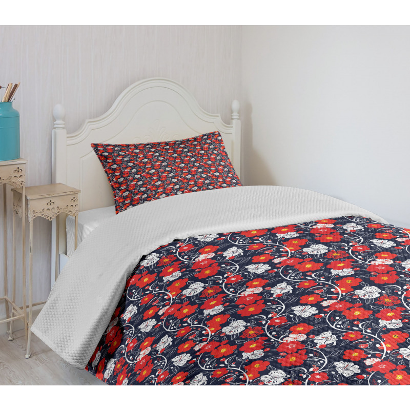 Colorful Style Petals Bedspread Set