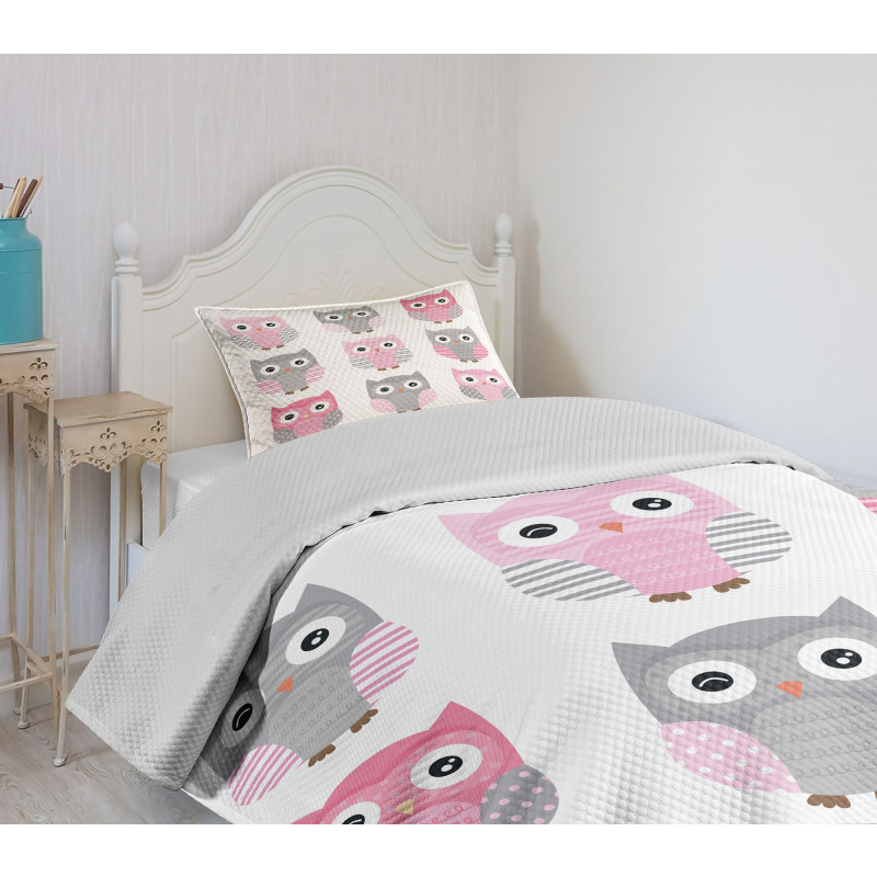 Owl Animals Bedspread Set