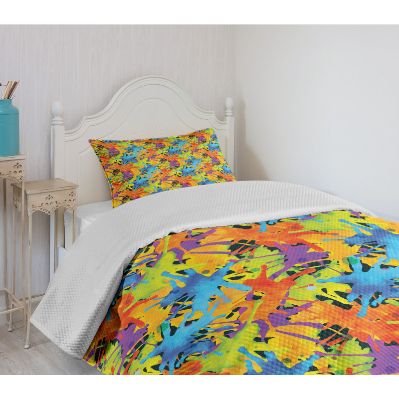 Color Splashes Funky Bedspread Set