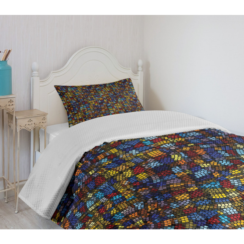 Victorian Mosaic Tiles Bedspread Set