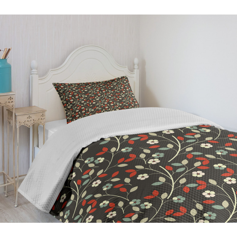 Nostalgic Garden Retro Bedspread Set