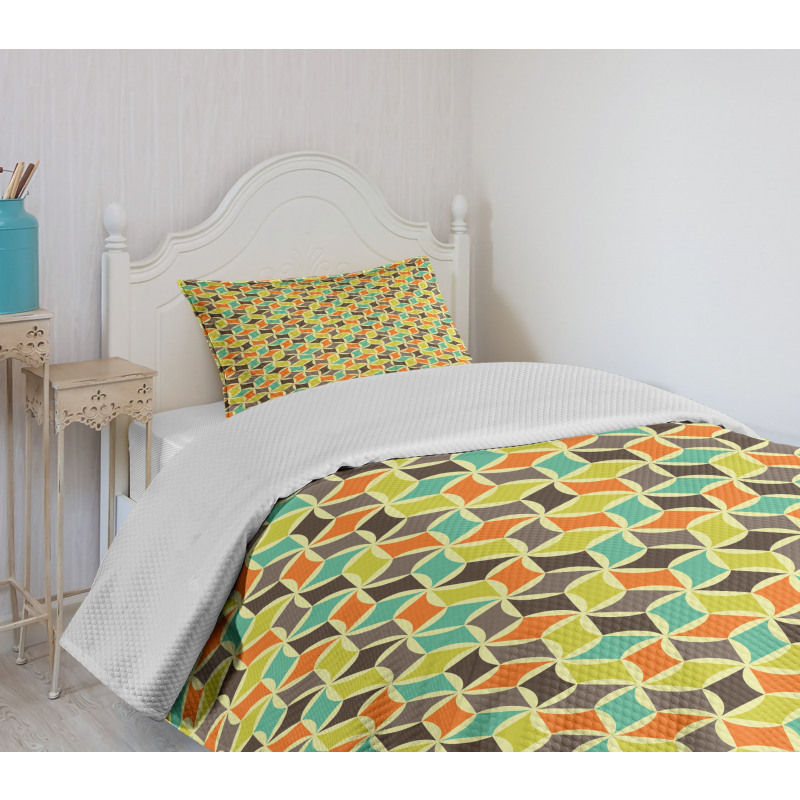 Hipster Geometric Tile Bedspread Set