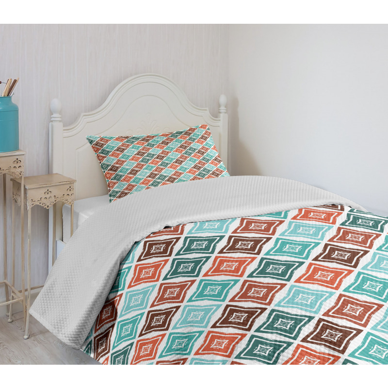 Bohemian Pastel Retro Bedspread Set