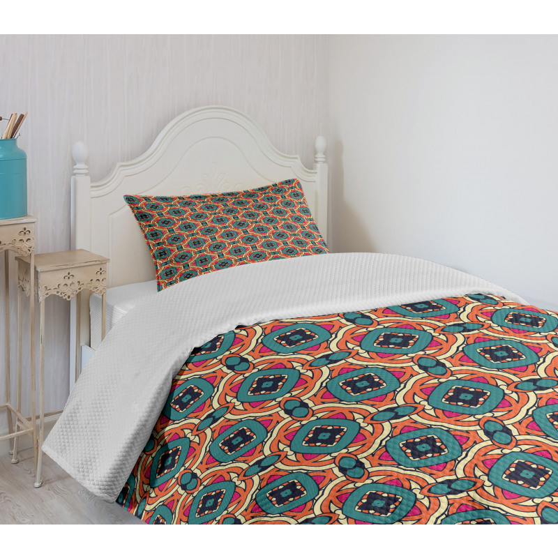 Geometric Shapes Bedspread Set