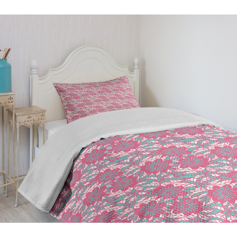 Pastel Nature Design Bedspread Set