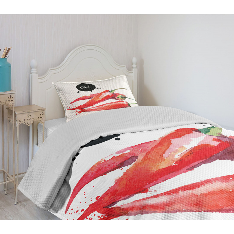 Chili Pepper Hot Spicy Bedspread Set