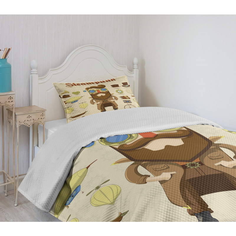 Hipster Gentleman Bedspread Set