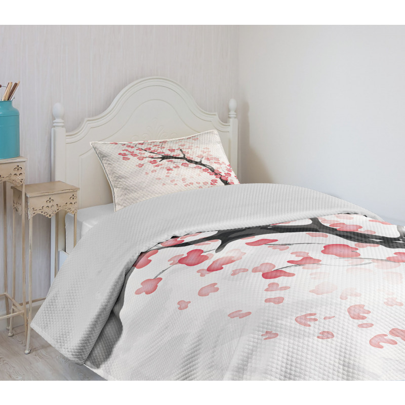 Sakura Artwork Bedspread Set