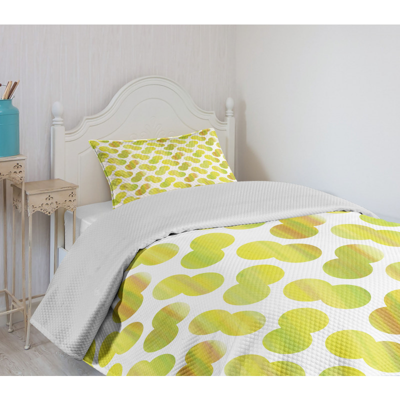 Watercolor Dots Bedspread Set