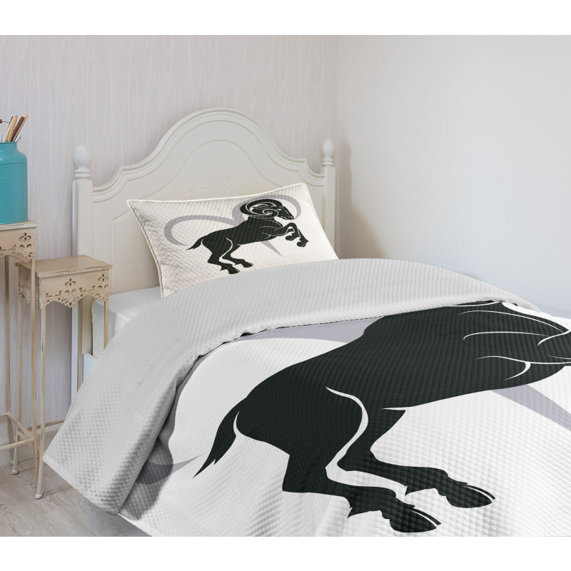 Ram Silhouette Bedspread Set