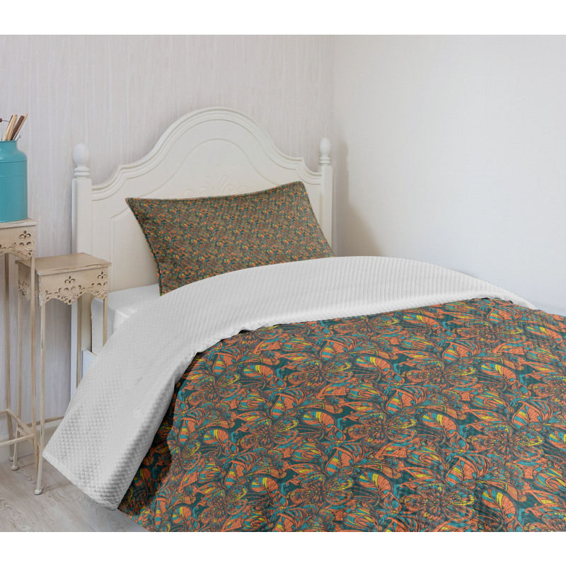 Botanical Vintage Garden Bedspread Set