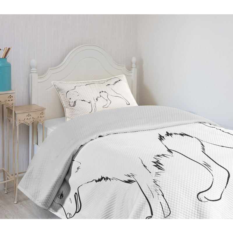 Thoroughbred Furry Bedspread Set