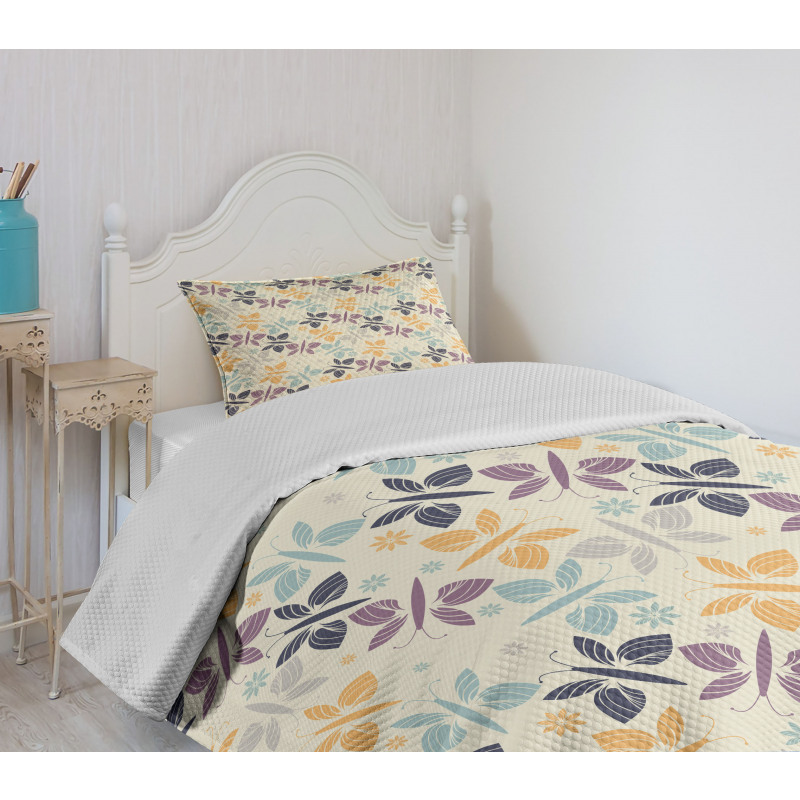 Abstract Springtime Bedspread Set