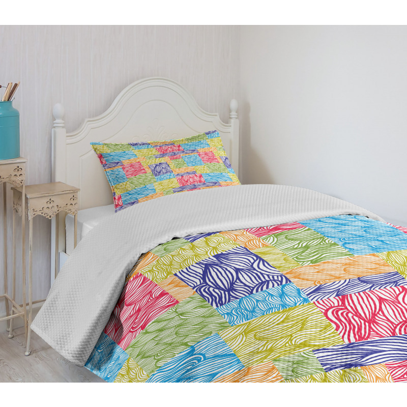 Flourishing Nature Motif Bedspread Set