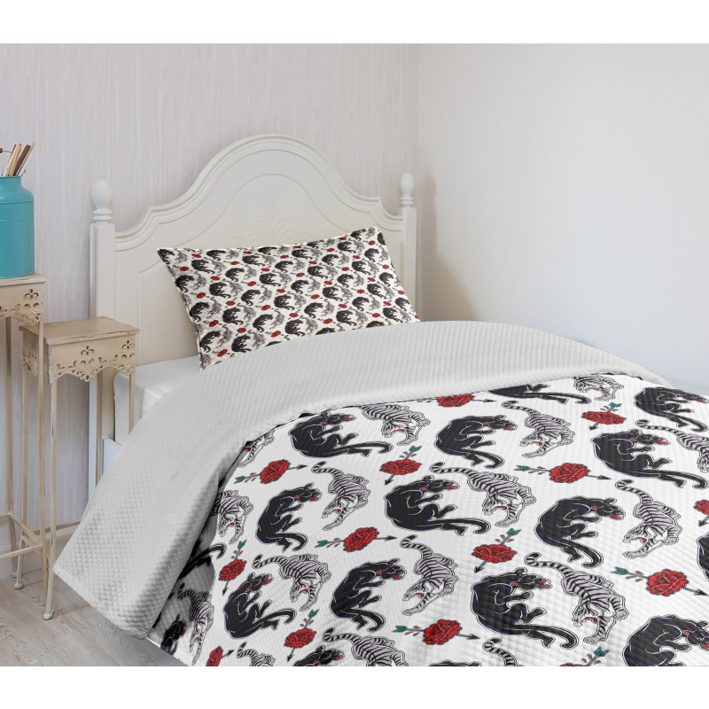 Tigers Passion Theme Bedspread Set