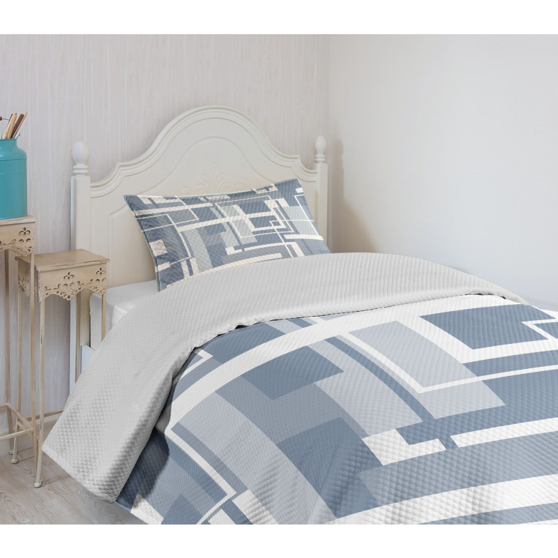 Futuristic Stripes Bedspread Set