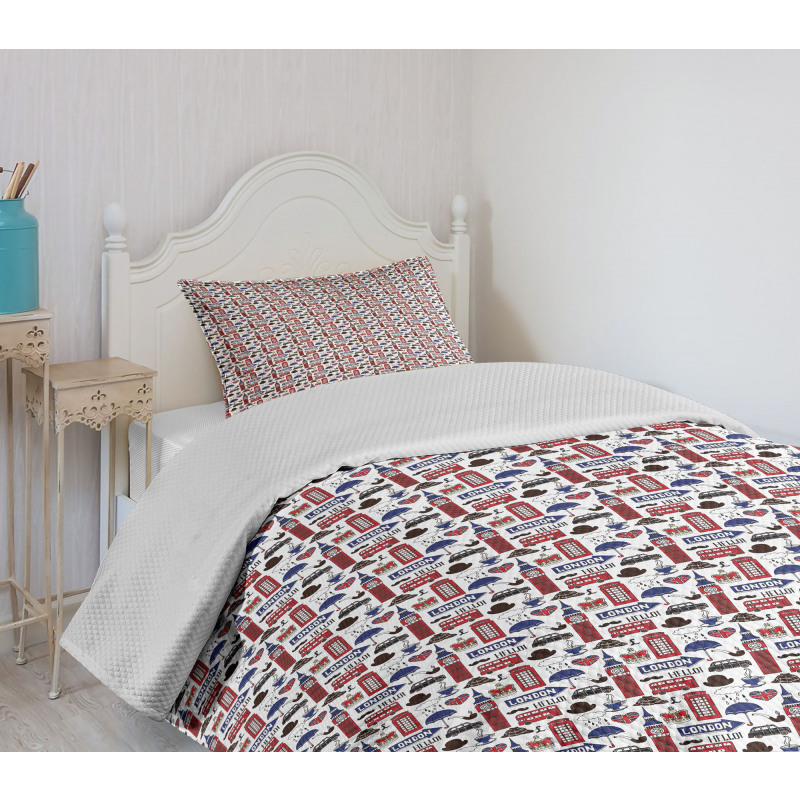 UK English Landmarks Bedspread Set