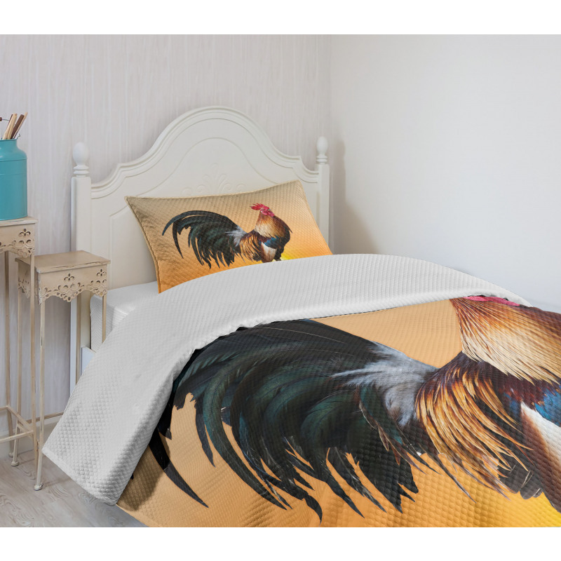 Farm Animal Sunrise Bedspread Set