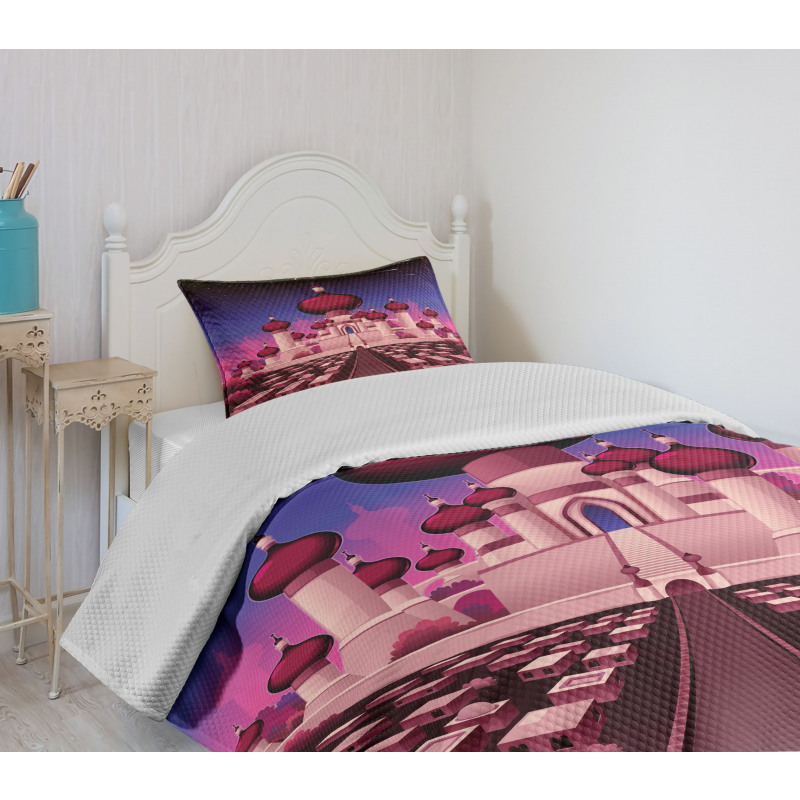 Castle at Night Bedspread Set